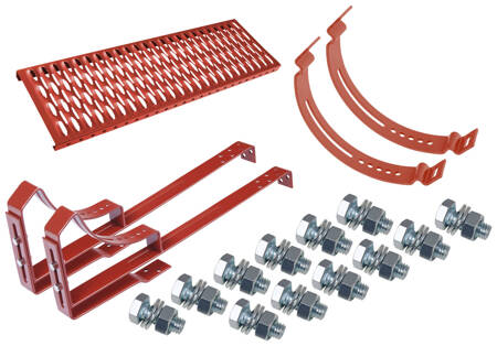 Komplettes Dachtritt Parotec für Dachsteine, Dachziegel und Biberschwanzziegel zum Aufschrauben auf der Latte