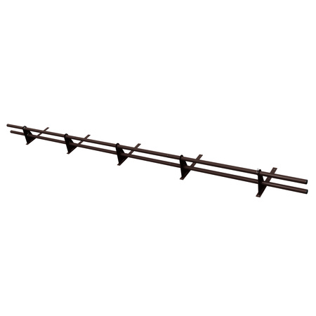 Komplettes 2-Rohre Schneefangrohr für Trapezblech, Dachpappe/Bitumen, Bitumenschindeln (Shingles), EPDM/PVC
