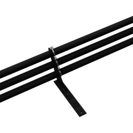 Komplettes 3-Rohre Schneefangrohr für Trapezblech, Dachpappe/Bitumen, Bitumenschindeln (Shingles), EPDM/PVC