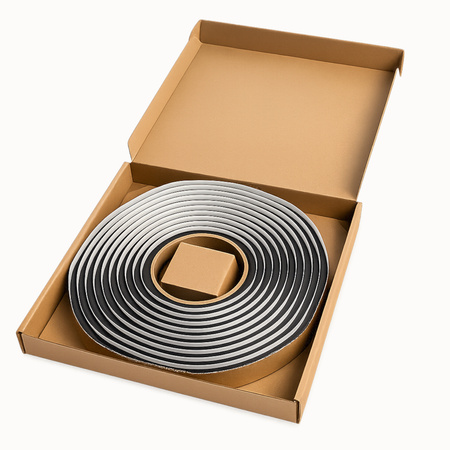 Butylschnur Ø4 mm Butylband - 10 m Selbstklebend Butylband Rolle Butylrundschnur Dichtband Dichtschnur, Butyldichtband, Flexible Abdichtung, Wasserdichtes, (Ø4 mm (4x4 mm) / 10 m) Schwarz