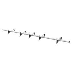 Komplettes 1-Rohr Schneefangrohr für Dachsteine, Dachziegel und Biberschwanzziegel