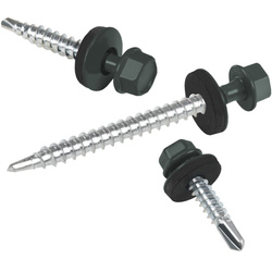PAROTEC Trapezblechschrauben 4,8 mm x 70 mm, 200 Stück Selbstschneidende Schrauben mit EPDM Dichtscheibe Sechskantkopf