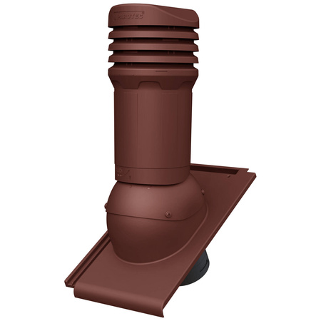 Isolierter Entlüfterkamin DN125 mm für Tondachziegel, Dachziegel - Dachdurchführung für Dachlüftung
