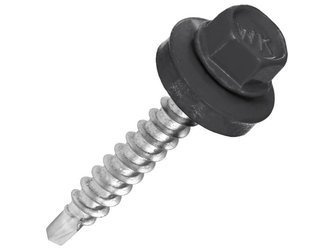 Trapezblech schrauben mit EPDM Dichtscheibe 4,8 mm x 25 mm für Holzunterkonstruktionen