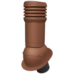 Isolierter Entlüfterkamin DN125 mm für Flachprofilige Bedeckung - Dachdurchführung für Dachlüftung