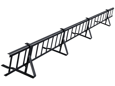Komplettes Schneefanggitter 1,50 m Parotec für Dachziegel und Dachsteine