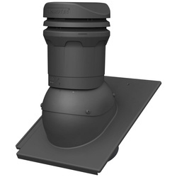 Niedriger Entlüfterkamin DN125 mm für Betondachziegel, Dachziegel - Dachdurchführung für Dachlüftung, 325 mm hoch