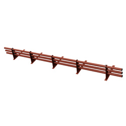 Komplettes 3-Rohre Schneefangrohr für Trapezblech, Dachpappe/Bitumen, Bitumenschindeln (Shingles), EPDM/PVC