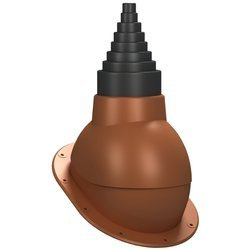 Einstellbarer Antennenaufsatz für platte Dachdeckungen