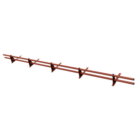 Komplettes 2-Rohre Schneefangrohr für Trapezblech, Dachpappe/Bitumen, Bitumenschindeln (Shingles), EPDM/PVC