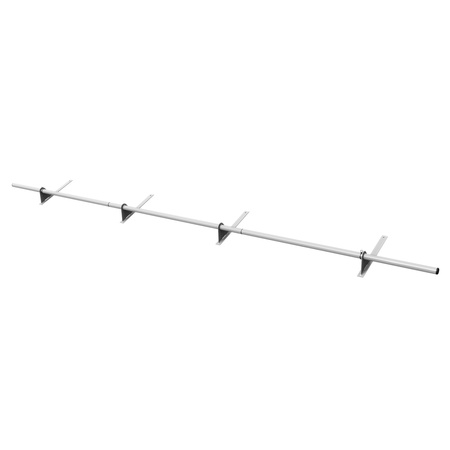 Komplettes 1-Rohr Schneefangrohr für Trapezblech, Dachpappe/Bitumen, Bitumenschindeln (Shingles), EPDM/PVC