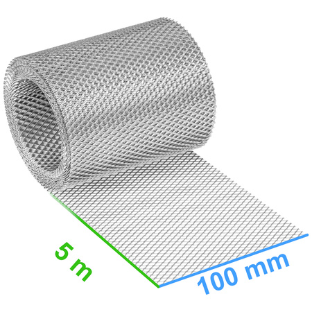 Traufgitter Aluminium Parotec 100 mm x 5 m