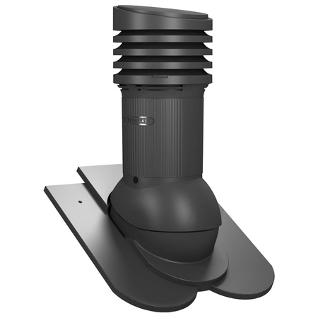 Isolierter Entlüfterkamin DN125 mm für Tondachziegel, Dachziegel - Dachdurchführung für Dachlüftung