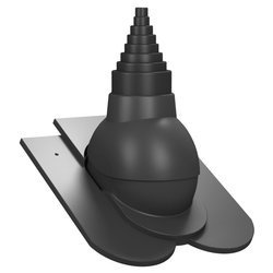 Einstellbarer Antennenaufsatz für keramische Dachziegel