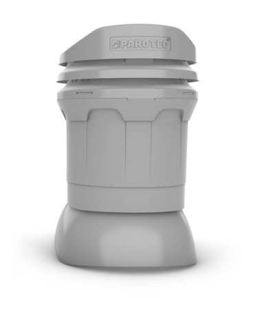 Niedriger Entlüfterkamin DN125 mm für Betondachziegel, Dachziegel - Dachdurchführung für Dachlüftung, 325 mm hoch