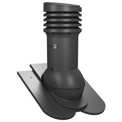 Isolierter Entlüfterkamin DN125 mm für Tondachziegel, Dachziegel - Dachdurchführung für Dachlüftung