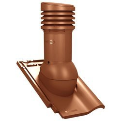 Verstellbarer Entlüfterkamin DN125 mm für Tondachziegel, Dachziegel - Dachdurchführung für Dachlüftung