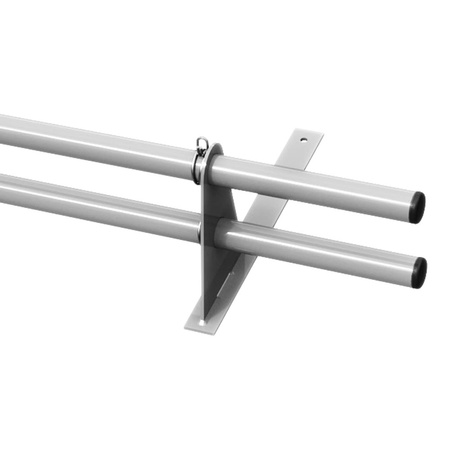 Komplettes 2-Rohre Schneefangrohr für Trapezblech, Dachpappe/Bitumen, Bitumenschindeln (Shingles), EPDM/PVC