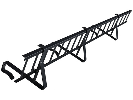 Komplettes Schneefanggitter 150 cm x 15 cm Parotec für Dachsteine, Dachziegel und Biberschwanzziegel zum Einhängen auf der Lattung