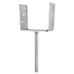 [LB-08] Tischlerei Stützenfuß Typ U für Bauwesen Montage 140 x 60 x 125 x 5 mm