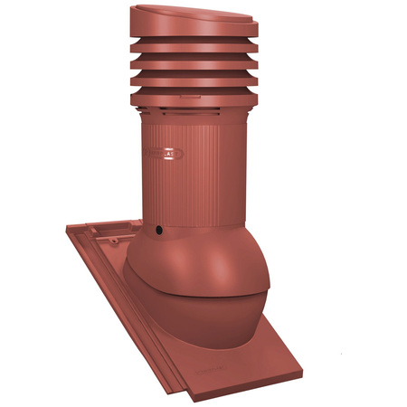 Isolierter Entlüfterkamin DN125 mm für Tondachziegel, Dachziegel - Dachdurchführung für Dachlüftung