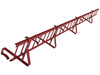 Komplettes Schneefanggitter 150 cm x 15 cm Parotec für Dachsteine, Dachziegel und Biberschwanzziegel zum Einhängen auf der Lattung