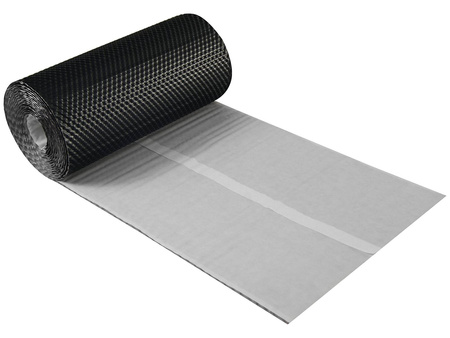 Wand- / Kaminanschlussband Parotec 3D-strukturiertes Aluminium 300 mm x 5 m
