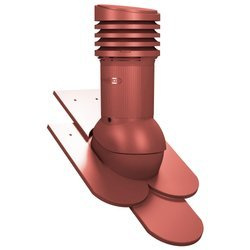 Isolierter Entlüfterkamin DN125 mm für Tondachziegel, Dachziegel - Dachdurchführung für Dachlüftung