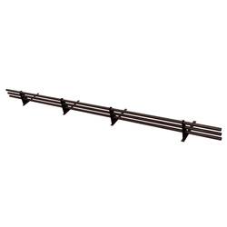 Komplettes 3-Rohre Schneefangrohr für Trapezblech, Dachpappe/Bitumen, Bitumenschindeln (Shingles), EPDM/PVC