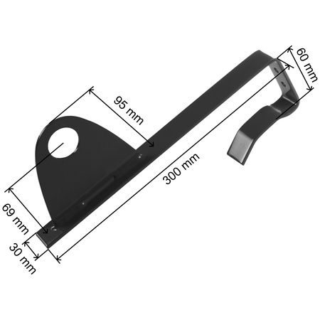 Komplettes 1-Rohr Schneefangrohr für Dachsteine, Dachziegel und Biberschwanzziegel