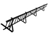 Komplettes Schneefanggitter 150 cm x 15 cm Parotec für platte Eindeckungen: Pappe, Dachschindel, Flachblech und Trapezblech
