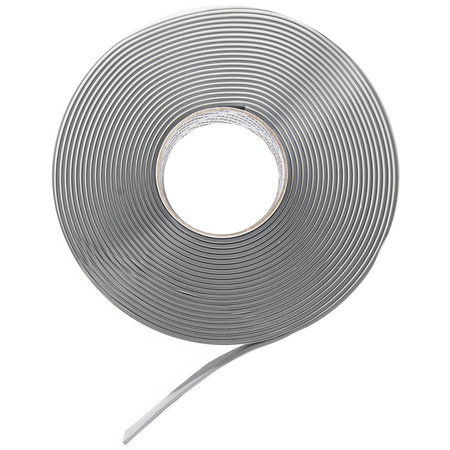 Parotec Doppelseitiges Butyl Klebeband, Selbstklebend Butylband, Selbstdichtendes ButylKleber, Butyldichtband, Flexible Abdichtung, Wasserdichtes, Butylschnur Dicke 3 mm, Grau