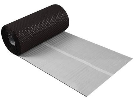 Wand- / Kaminanschlussband Parotec 3D-strukturiertes Aluminium 300 mm x 5 m