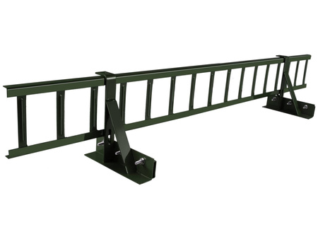 Komplettes Schneefanggitter 1,50 m x 15 cm Parotec für Stehfalzblech, Doppelfalz Blech, Blechdach