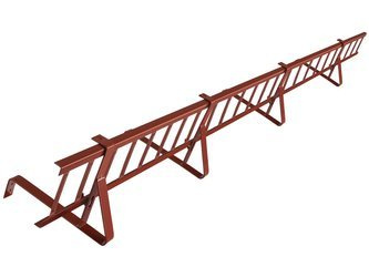 Komplettes Schneefanggitter 150 cm x 20 cm Parotec für Biberschwanzziegel, Dachsteine und Dachziegel