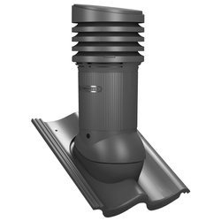 Verstellbarer PP-Dachlüfter mit Kondensat Abführung Tile EVO 150 mm für Beton Dachsteine