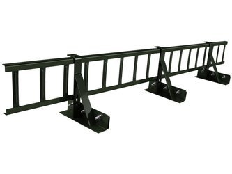 Komplettes Schneefanggitter 150 cm x 20 cm Parotec für Stehfalzblech, Doppelfalz Blech, Blechdach
