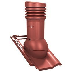 Isolierter Entlüfterkamin DN125 mm für Tondachziegel, Dachziegel - Dachdurchführung für Dachlüftung