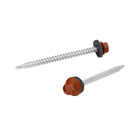 PAROTEC Trapezblechschrauben 4,8 mm x 70 mm, 200 Stück Selbstschneidende Schrauben mit EPDM Dichtscheibe Sechskantkopf