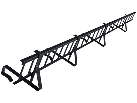Komplettes Schneefanggitter 150 cm x 15 cm Parotec für Dachsteine, Dachziegel und Biberschwanzziegel zum Einhängen auf der Lattung
