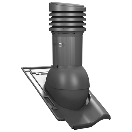 Verstellbarer Entlüfterkamin DN125 mm für Tondachziegel, Dachziegel - Dachdurchführung für Dachlüftung
