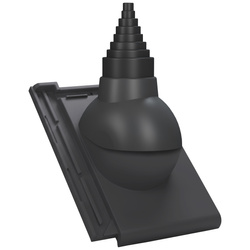 Einstellbarer Antennenaufsatz für keramische Dachziegel