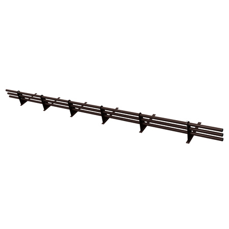 Komplettes 3-Rohre Schneefangrohr für Trapezblech, Dachpappe/Bitumen, Bitumenschindeln (Shingles), EPDM/PVC