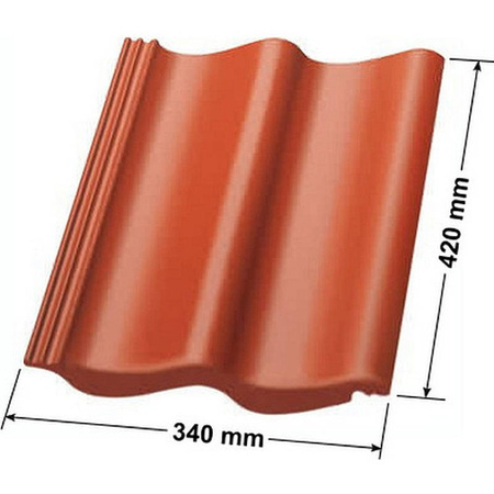 Verstellbarer PP-Dachlüfter mit Kondensat Abführung Tile EVO 150 mm für Beton Dachsteine
