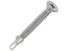Selbstbohrende Schraube zur Befestigung von Holzelementen auf Stahluntergrund