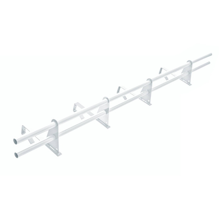 Komplettes 2-Rohr Schneefangrohr 3,00 m für Dachsteine, Dachziegel und Biberschwanzziegel