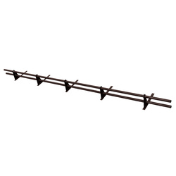 Komplettes 2-Rohre Schneefangrohr für Trapezblech, Dachpappe/Bitumen, Bitumenschindeln (Shingles), EPDM/PVC