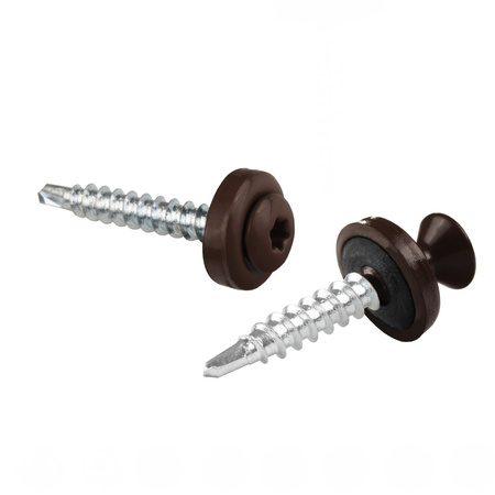 PAROTEC Trapezblechschrauben 4,8 mm x 35 mm, 250 Stück Selbstschneidende Schrauben mit EPDM Dichtscheibe Torx Linsenkopf