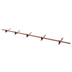 Komplettes 1-Rohr Schneefangrohr für Trapezblech, Dachpappe/Bitumen, Bitumenschindeln (Shingles), EPDM/PVC