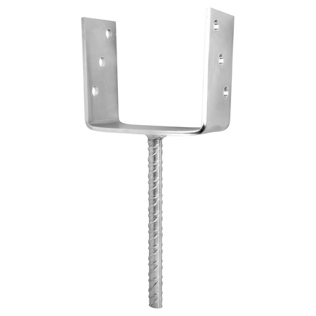 [LB-08] Tischlerei Stützenfuß Typ U für Bauwesen Montage 140 x 60 x 125 x 5 mm